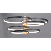 ET2 E24327 Hoopla 6-lt 45" LED Pendant - Black/Gold