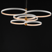 ET2 E24327 Hoopla 6-lt 45" LED Pendant - White/Gold