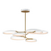 ET2 E24328 Hoopla 6-lt 47" LED Pendant - White/Gold