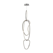 ET2 E24617 Unity 4-lt 14" LED Pendant - Black Chrome