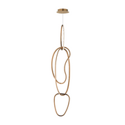 ET2 E24617 Unity 4-lt 14" LED Pendant - Brushed Champagne