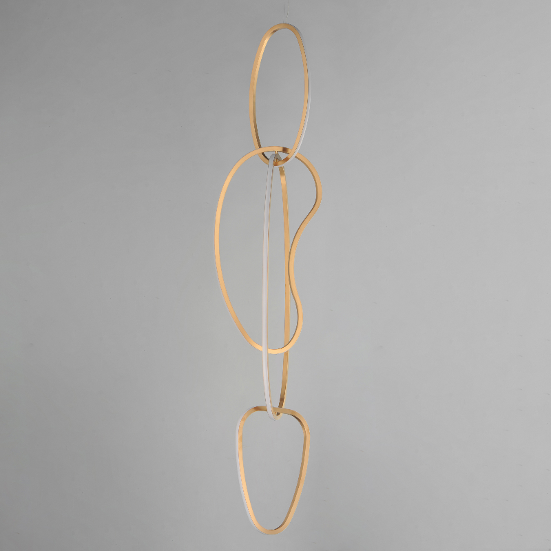 ET2 E24617 Unity 4-lt 14" LED Pendant - Brushed Champagne