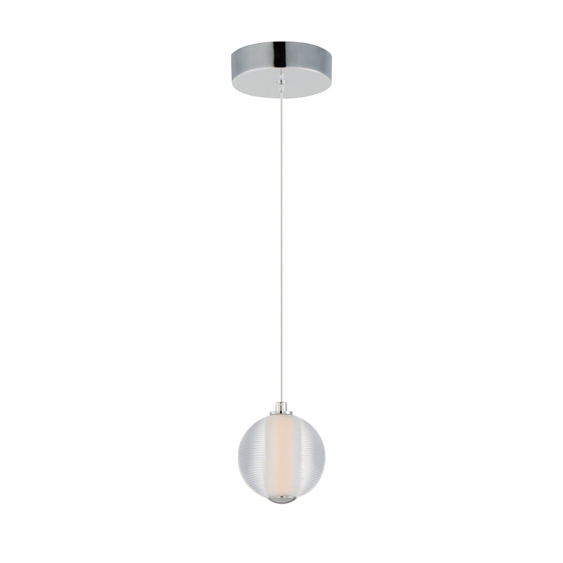 ET2 E24641-144 Rhythm 1-lt 6" LED Pendant-Polished Chrome