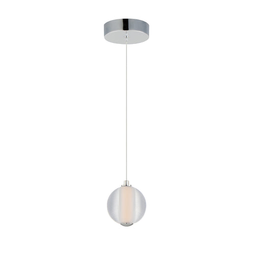 ET2 E24641-144 Rhythm 1-lt 6" LED Pendant-Polished Chrome