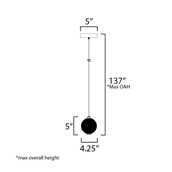 ET2 E24641-144 Rhythm 1-lt 6" LED Pendant