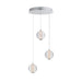 ET2 E24643-144 Rhythm 3-lt 12" LED Pendant-Polished Chrome