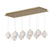 ET2 E24648-144 Rhythm 10-lt 34" LED Pendant-Gold