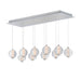 ET2 E24648-144 Rhythm 10-lt 34" LED Pendant-Polished Chrome