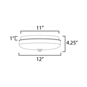 ET2 E24660 Voto 1-lt 12" LED Flush Mount