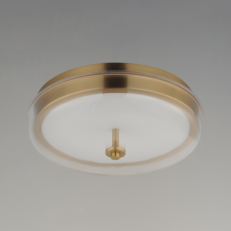 ET2 E24660 Voto 1-lt 12" LED Flush Mount - Natural Aged Brass