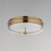 ET2 E24660 Voto 1-lt 12" LED Flush Mount - Natural Aged Brass