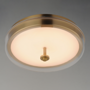 ET2 E24660 Voto 1-lt 12" LED Flush Mount - Natural Aged Brass