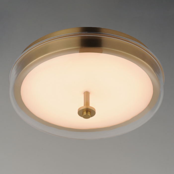 ET2 E24660 Voto 1-lt 12" LED Flush Mount - Natural Aged Brass