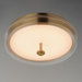 ET2 E24660 Voto 1-lt 12" LED Flush Mount - Natural Aged Brass