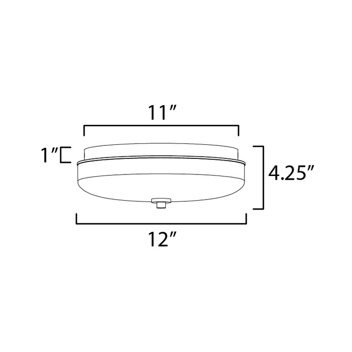 ET2 E24660 Voto 1-lt 12" LED Flush Mount