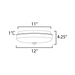 ET2 E24660 Voto 1-lt 12" LED Flush Mount