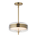 ET2 E24662 Voto 2-lt 12" LED Pendant - Natural Aged Brass