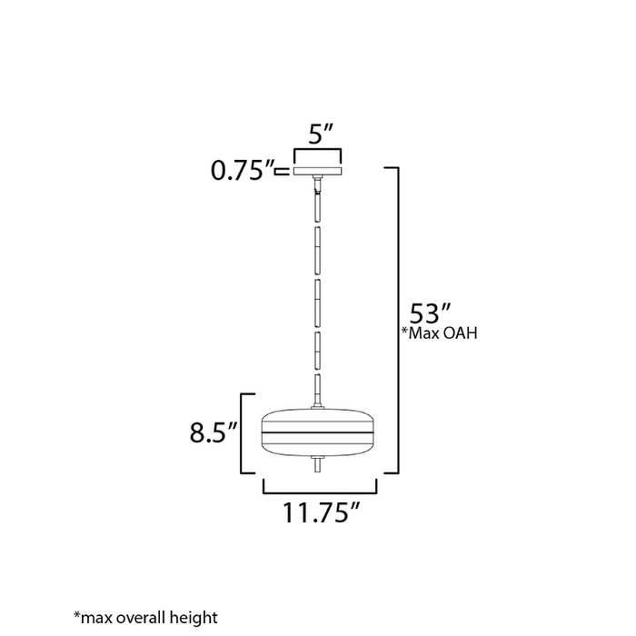 ET2 E24662 Voto 2-lt 12" LED Pendant