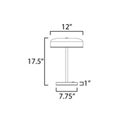 ET2 E24669 Voto 2-lt 18" Tall LED Table Lamp