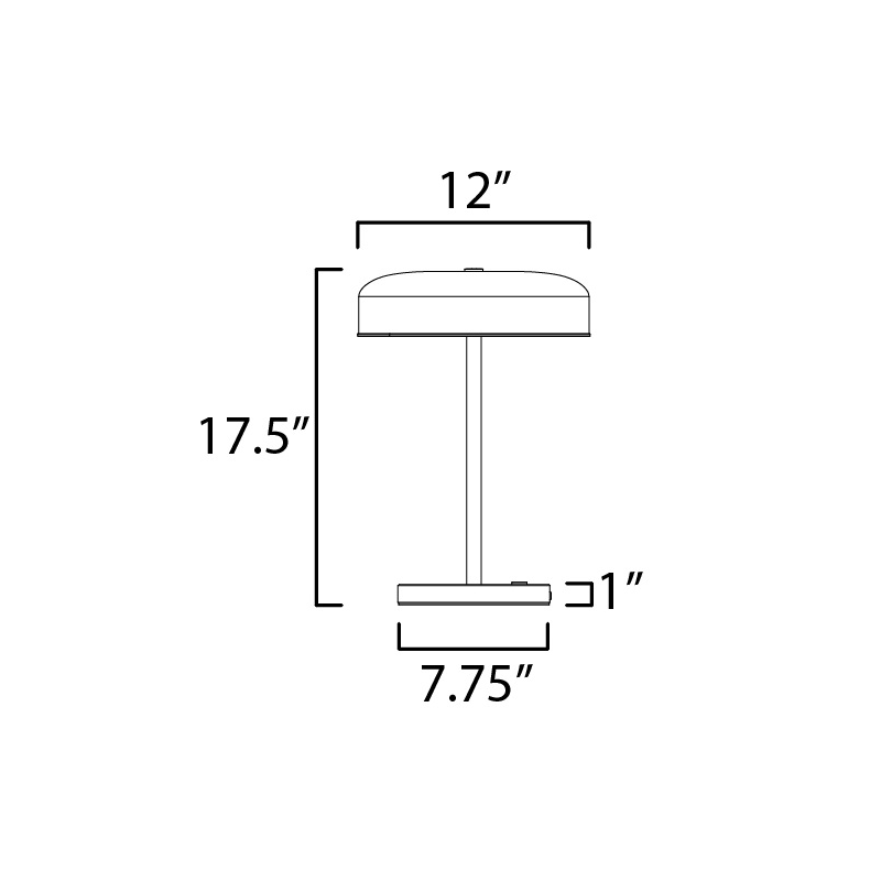 ET2 E24669 Voto 2-lt 18" Tall LED Table Lamp