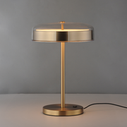 ET2 E24669 Voto 2-lt 18" Tall LED Table Lamp - Natural Aged Brass