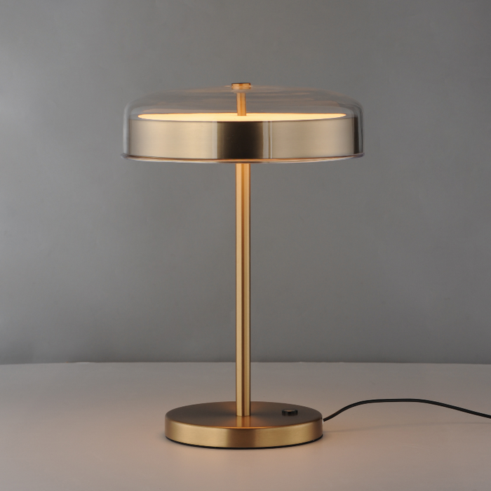 ET2 E24669 Voto 2-lt 18" Tall LED Table Lamp - Natural Aged Brass