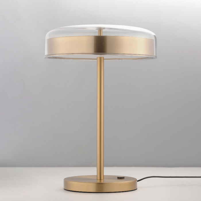 ET2 E24669 Voto 2-lt 18" Tall LED Table Lamp - Natural Aged Brass