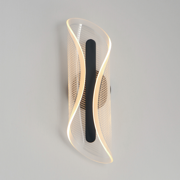 ET2 E24711 Manta 1-lt 17" Tall LED Wall Sconce - Black