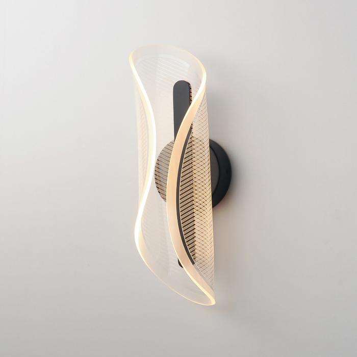 ET2 E24711 Manta 1-lt 17" Tall LED Wall Sconce - Black