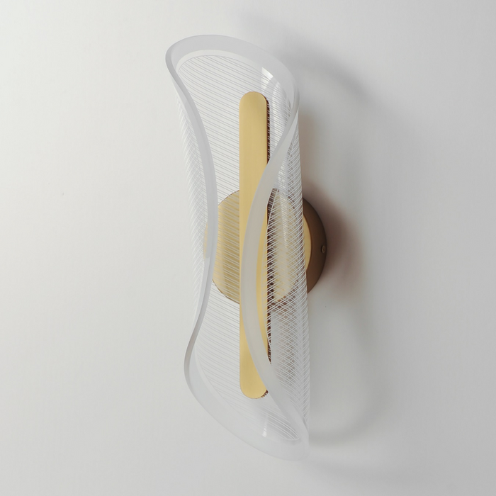 ET2 E24711 Manta 1-lt 17" Tall LED Wall Sconce - Gold