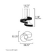 ET2 E24776 Sonata 3-lt 39" LED Pendant