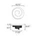 ET2 E24778 Sonata 1-lt 20" LED Flush Mount