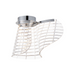 ET2 E24810 Tartan 1-lt 16" LED Flush Mount, 3CCT Selectable - Polished Chrome