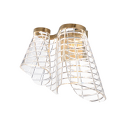 ET2 E24811 Tartan 1-lt 15" LED Wall Sconce, 3CCT Selectable - Brushed Champagne