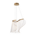 ET2 E24812 Tartan 1-lt 16" LED Pendant, 3CCT Selectable - Brushed Champagne