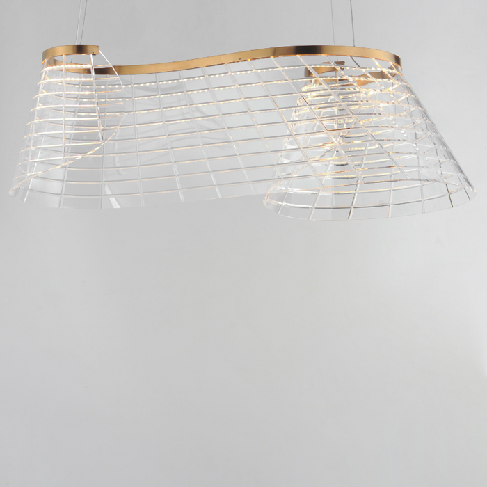 ET2 E24814 Tartan 1-lt 32" LED Linear Pendant, 3CCT Selectable