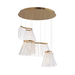 ET2 E24816 Tartan 3-lt 30" LED Pendant, 3CCT Selectable - Brushed Champagne