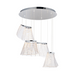 ET2 E24816 Tartan 3-lt 30" LED Pendant, 3CCT Selectable - Polished Chrome