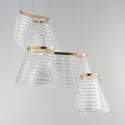 ET2 E24816 Tartan 3-lt 30" LED Pendant, 3CCT Selectable