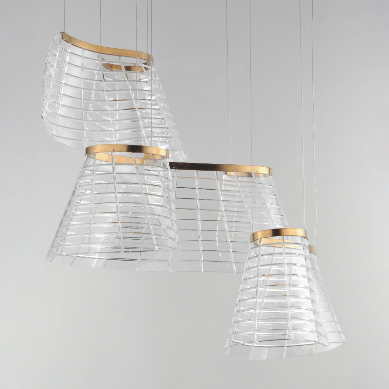 ET2 E24816 Tartan 3-lt 30" LED Pendant, 3CCT Selectable