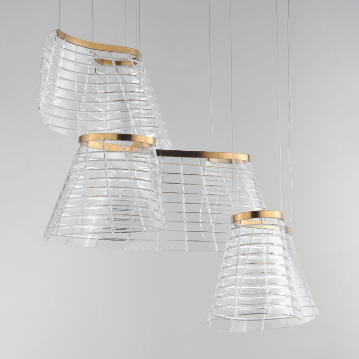 ET2 E24816 Tartan 3-lt 30" LED Pendant, 3CCT Selectable