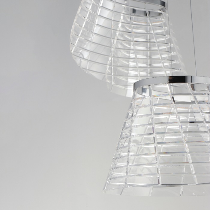 ET2 E24816 Tartan 3-lt 30" LED Pendant, 3CCT Selectable