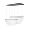 ET2 E24873 Rinkle 3-lt 51" LED Linear Pendant