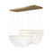 ET2 E24873 Rinkle 3-lt 51" LED Linear Pendant