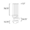 ET2 E24873 Rinkle 3-lt 51" LED Linear Pendant