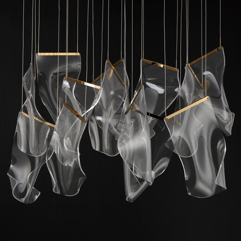 ET2 E24878 Rinkle 13-lt 36" LED Linear Pendant