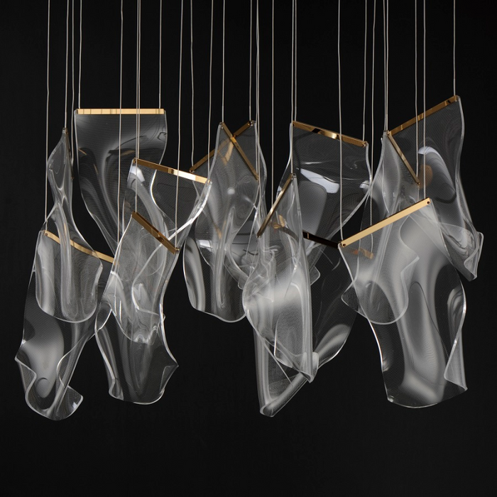 ET2 E24878 Rinkle 13-lt 36" LED Linear Pendant