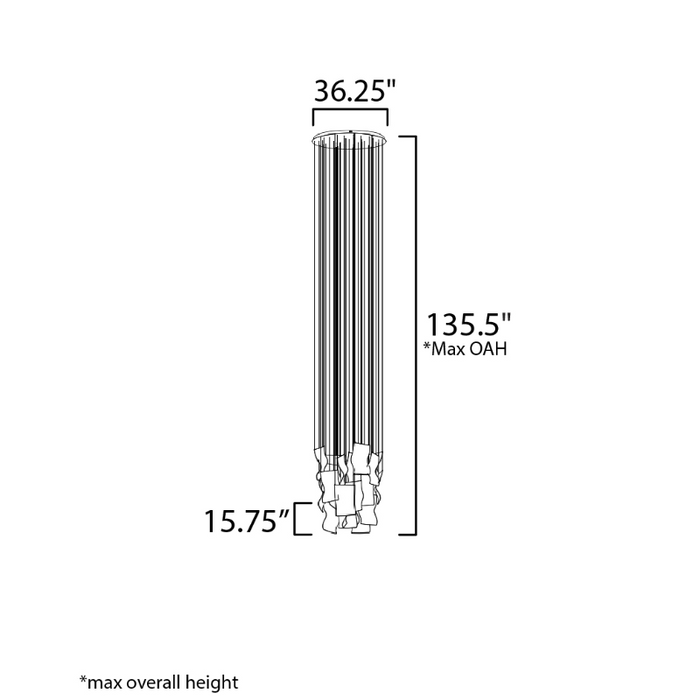 ET2 E24880 Rinkle 24-lt 36" LED Pendant