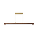 ET2 E24932 Joist 1-lt 45" LED Horizontal Pendant - White Alabaster/Natural Aged Brass