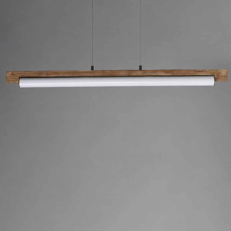 ET2 E24932 Joist 1-lt 45" LED Horizontal Pendant - Driftwood/Charcoal